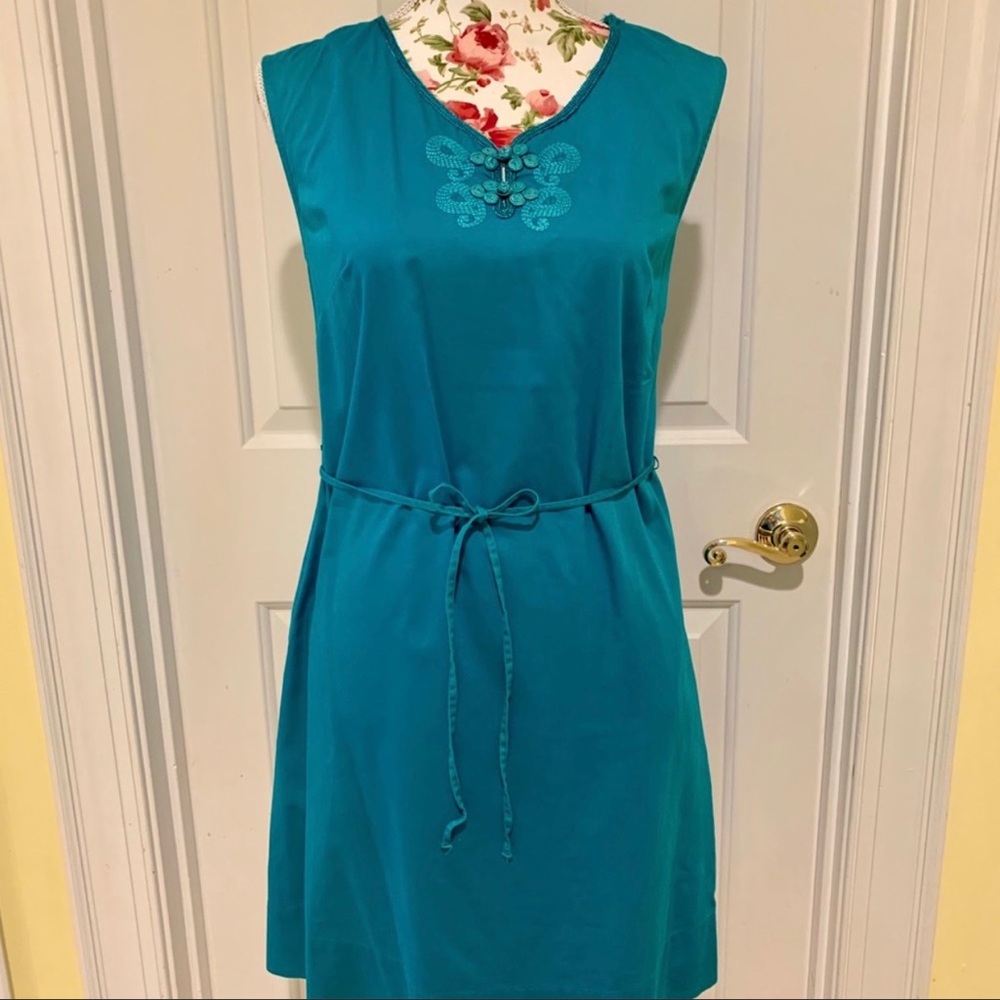 Calypso St Barth For Target Teal Shift Dress - 8 - image 1